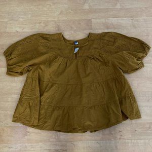 Old Navy Blouse Size 3XL XXL Brown New
